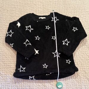 LOFT Star Print Sherpa Sweatshirt